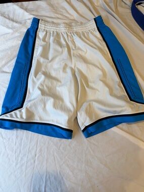 Nike White & Blue Men's Swim Trunks